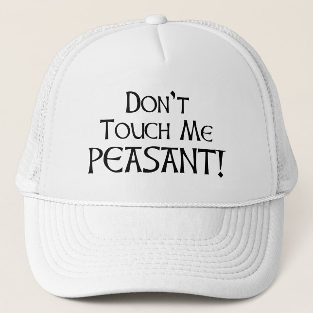 Casquette Ne me touchez pas paysan ! (Devant)