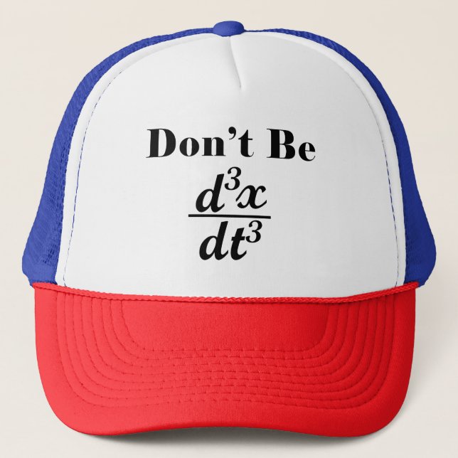 Casquette Ne pas être troisième dérivatif Jerk Math Enseigna (Devant)