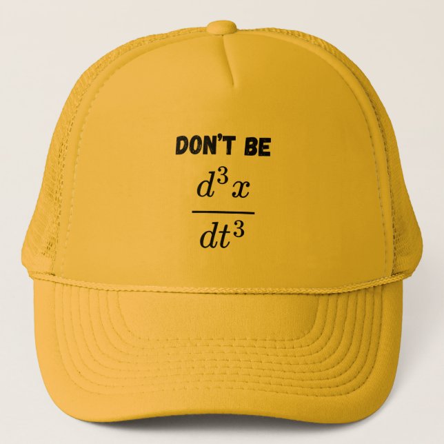 Casquette Ne pas être troisième dérivatif Jerk Math Enseigna (Devant)