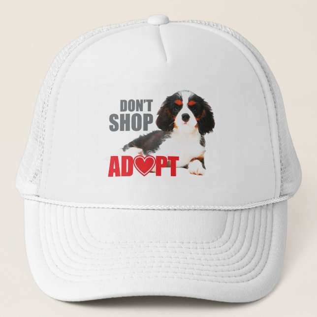 Casquette Ne pas magasiner - adopter (Devant)