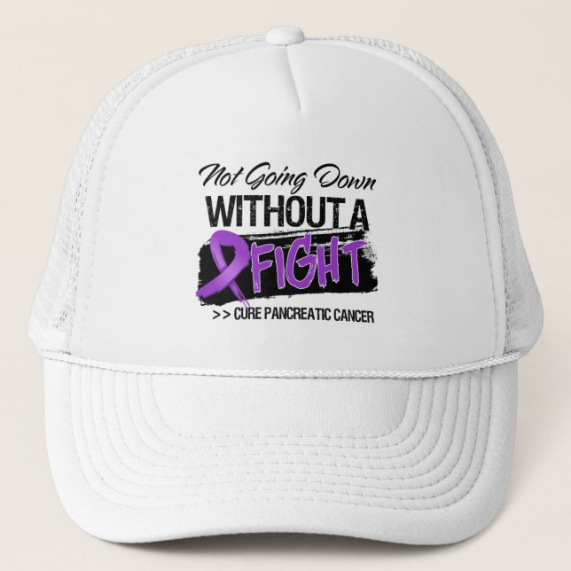 Casquette Ne pas tomber sans combattre - Cancer du Pancréas (Devant)