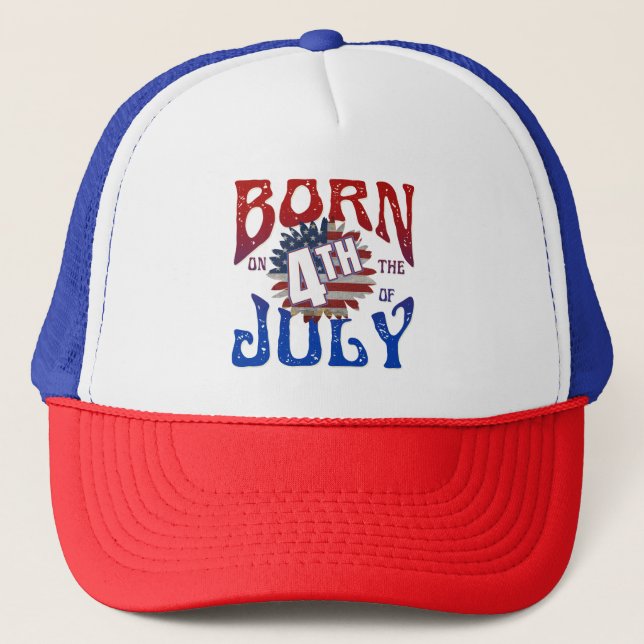 CASQUETTE NÉ SUR LE 4 JUILLET (Devant)