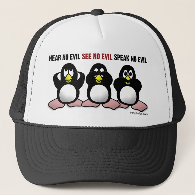 Casquette N'entendez aucun pingouin malin (Devant)