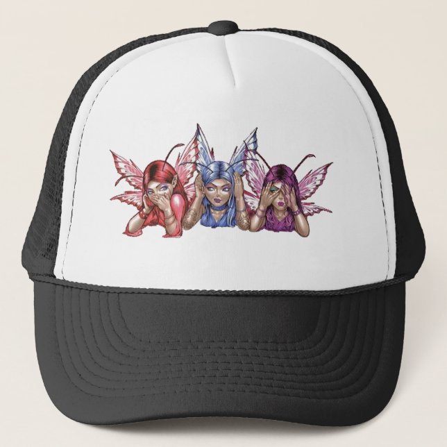 Casquette N'entendez, parlez, voyez l'aucun mal (Devant)