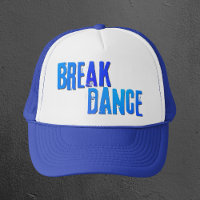 Casquette néon bleu Breakdance