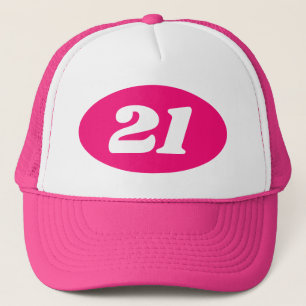 Casquette Neon camionneur rose chapeau fête du 21e anniversa