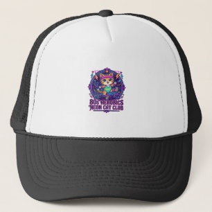Casquette Néon de chat aérobic des années 80 - Conception dr