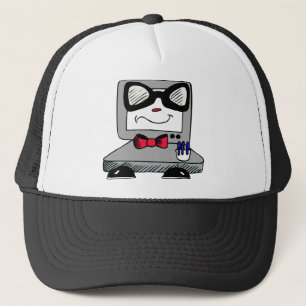 Casquette nerd de geek d'ordinateur