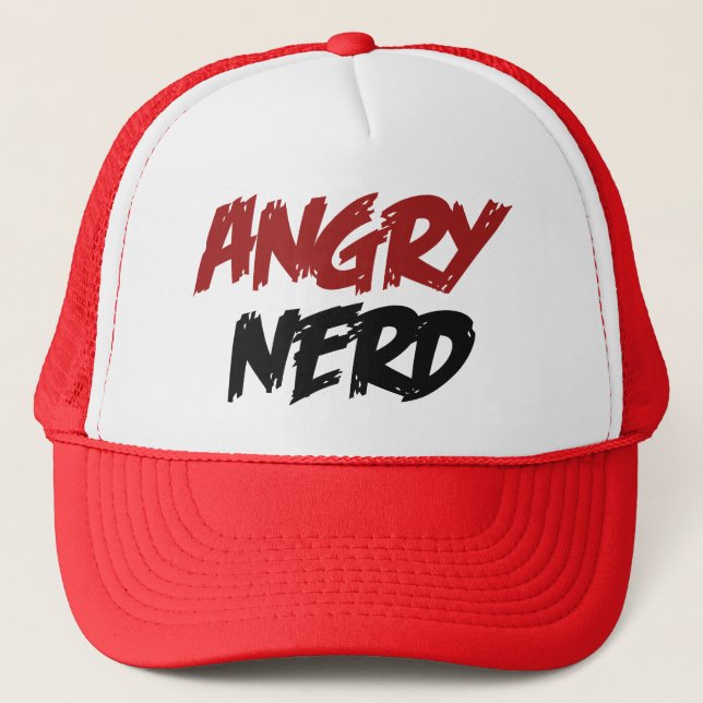 Casquette Nerd en colère (Devant)