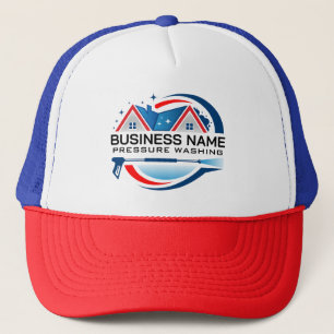 Casquette Nettoyage de maisons à haute pression Red Blue Pow