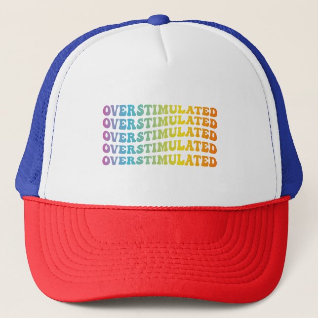 Casquette Neurodivergent de drapeau de sensibilisation au TD (Devant)