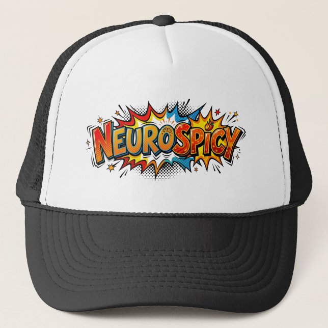 Casquette Neuroépic Bande Dessinée Pop Art Trouble du Défici (Devant)