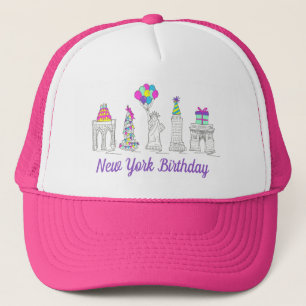 Casquette New York City NYC Landmarks fête d'anniversaire