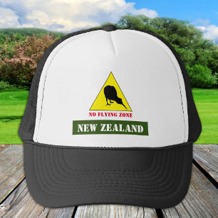 Casquette New Zealand, Kiwi Bird & No Flying Zone /Aotearoa