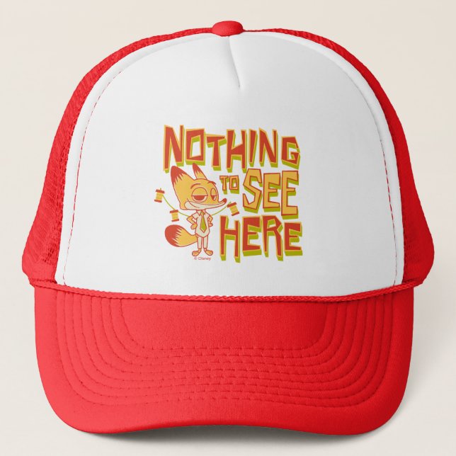 Casquette Nick Wilde - Nothing To See Here (Devant)
