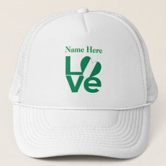Casquette Nigerian Green LOVE Heart Flag Personnalisé