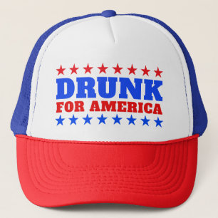 Casquette N'importe quel texte Rouge Blanc et Bleu Couché po