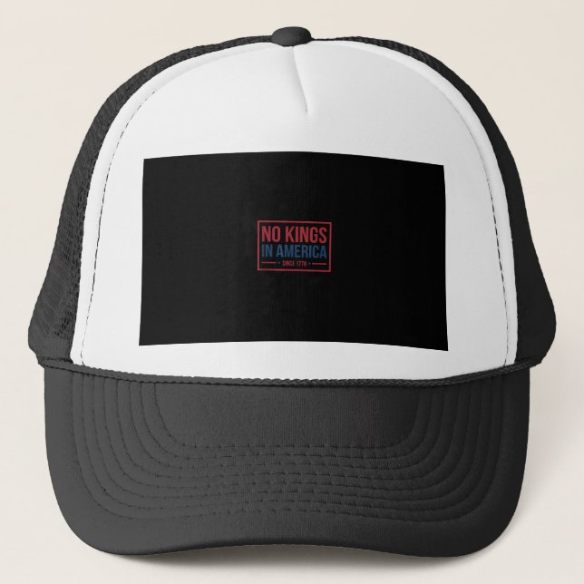Casquette No Kings In America Since 1776 Patriotic Retro Cla (Devant)