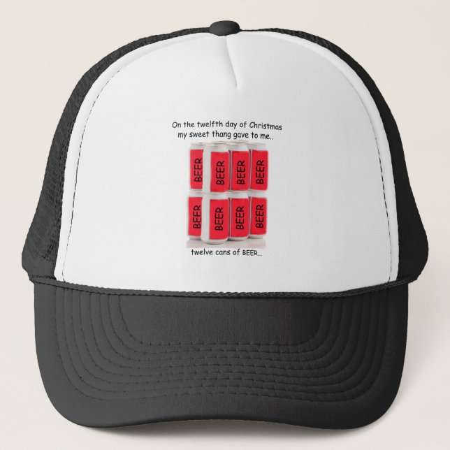 Casquette Noël de plouc de douzième jour (Devant)