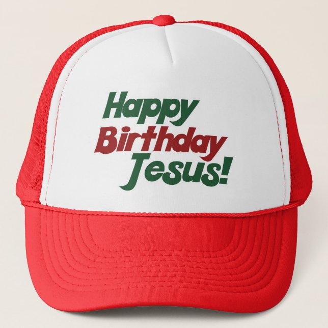 Casquette Noël est l'anniversaire de Jésus (Devant)
