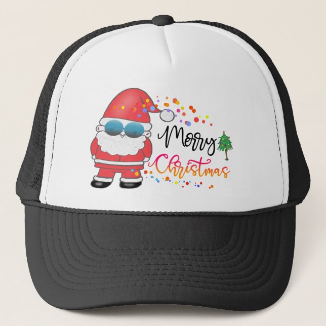 Casquette Noël Père Noël ho ho ho (Devant)