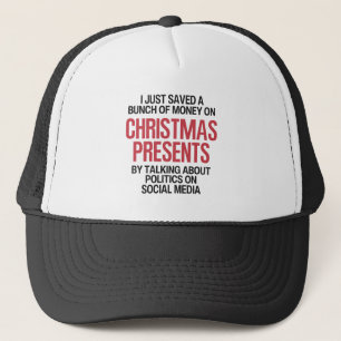 Casquette Noël politique amusant