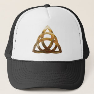 Casquette noeud de trinité d'or celtique