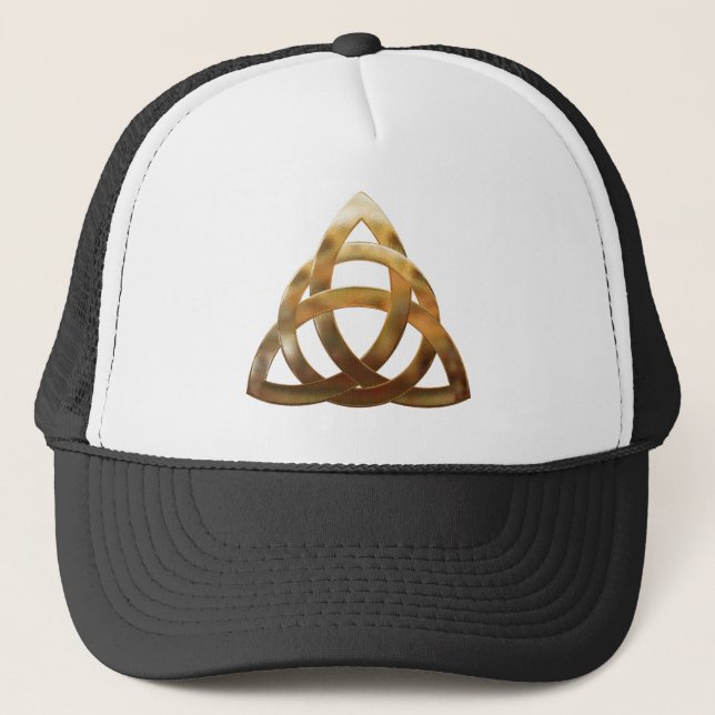 Casquette noeud de trinité d'or celtique (Devant)