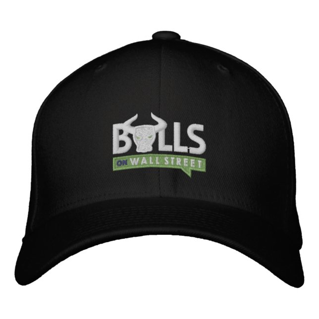 Casquette noir BULLS (Devant)