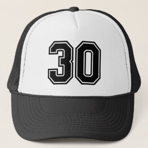 Casquette Noir classique 30e anniversaire Trucker Fête Chap