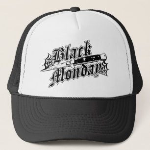 Casquette noir de camionneur de cran d'arrêt de