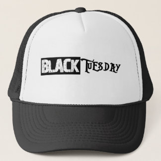 Casquette noir de camionneur de mardi