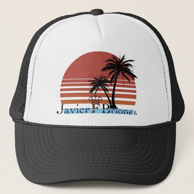 Casquette noir de camionneur d'été (Devant)