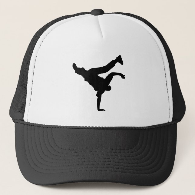 Casquette noir de la pose 1 de BBOY (Devant)