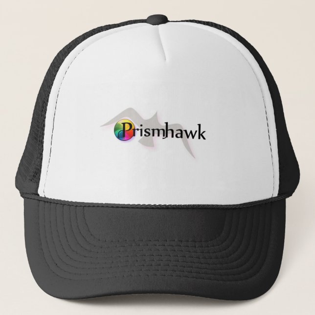 Casquette noir de logo de Prismhawk (Devant)