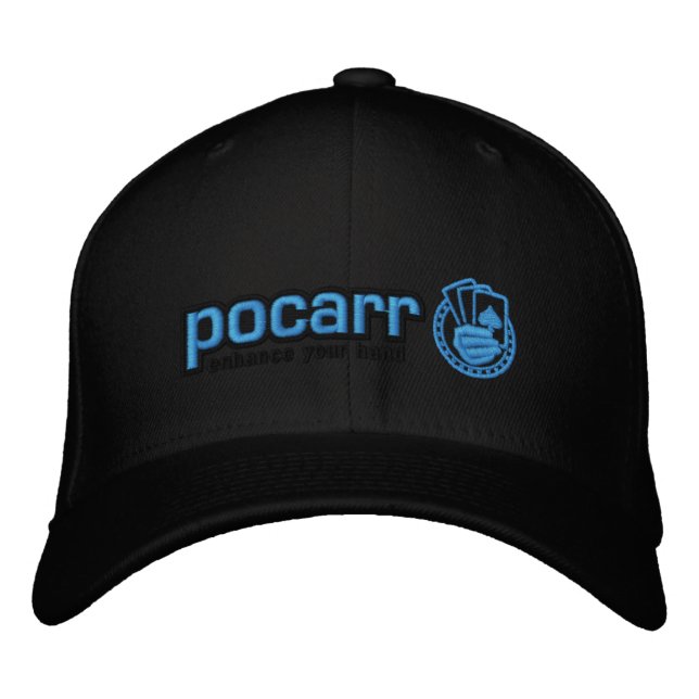 Casquette noir de Pocarr (Devant)