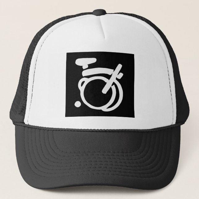 Casquette noir et blanc de Brompton (Devant)