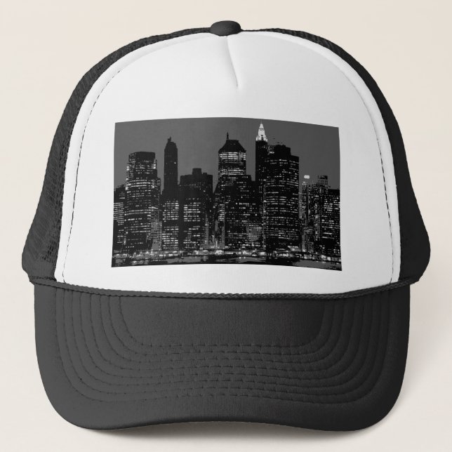 Casquette Noir et blanc New York City (Devant)