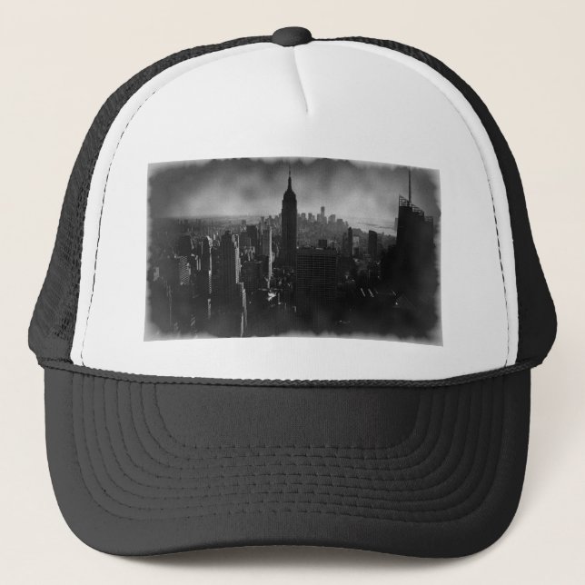 Casquette Noir et blanc New York City (Devant)