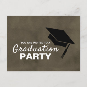 Casquette noir, Graduation Party invitation