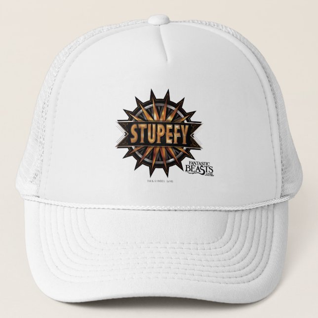 Casquette Noir & Or Stupefy Spell Graphisme (Devant)
