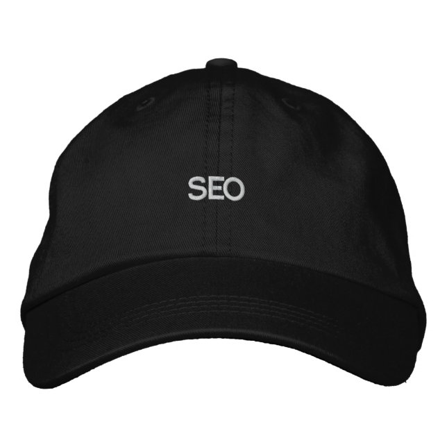 Casquette noir SEO (Devant)