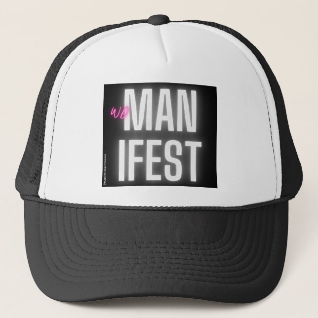 Casquette Noir WOmanifeste (Devant)
