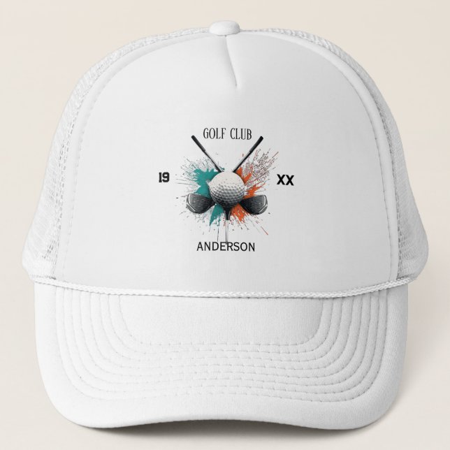Casquette Nom de club de golf personnalisé Chapeau personnal (Devant)