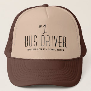 Casquette Nom de l'école ou de l'entreprise Numéro Un conduc