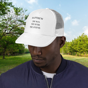 Casquette Nom de légende de mythe d'homme amusant