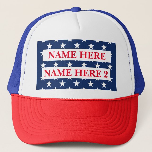Casquette Nom de l'élection de Personnaliser (Devant)
