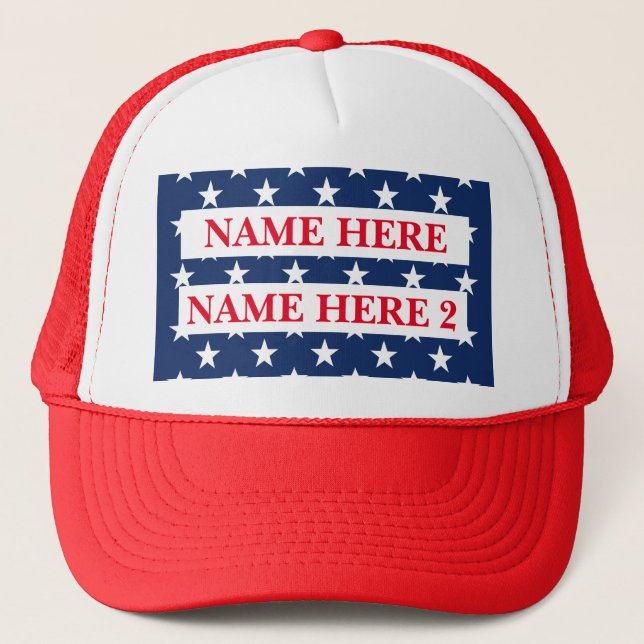 Casquette Nom de l'élection de Personnaliser (Devant)