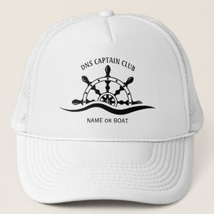 Casquette Nom de votre bateau capitaine