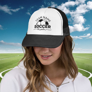 Casquette Nom d'équipe de maman de foot personnalisé Numéro 